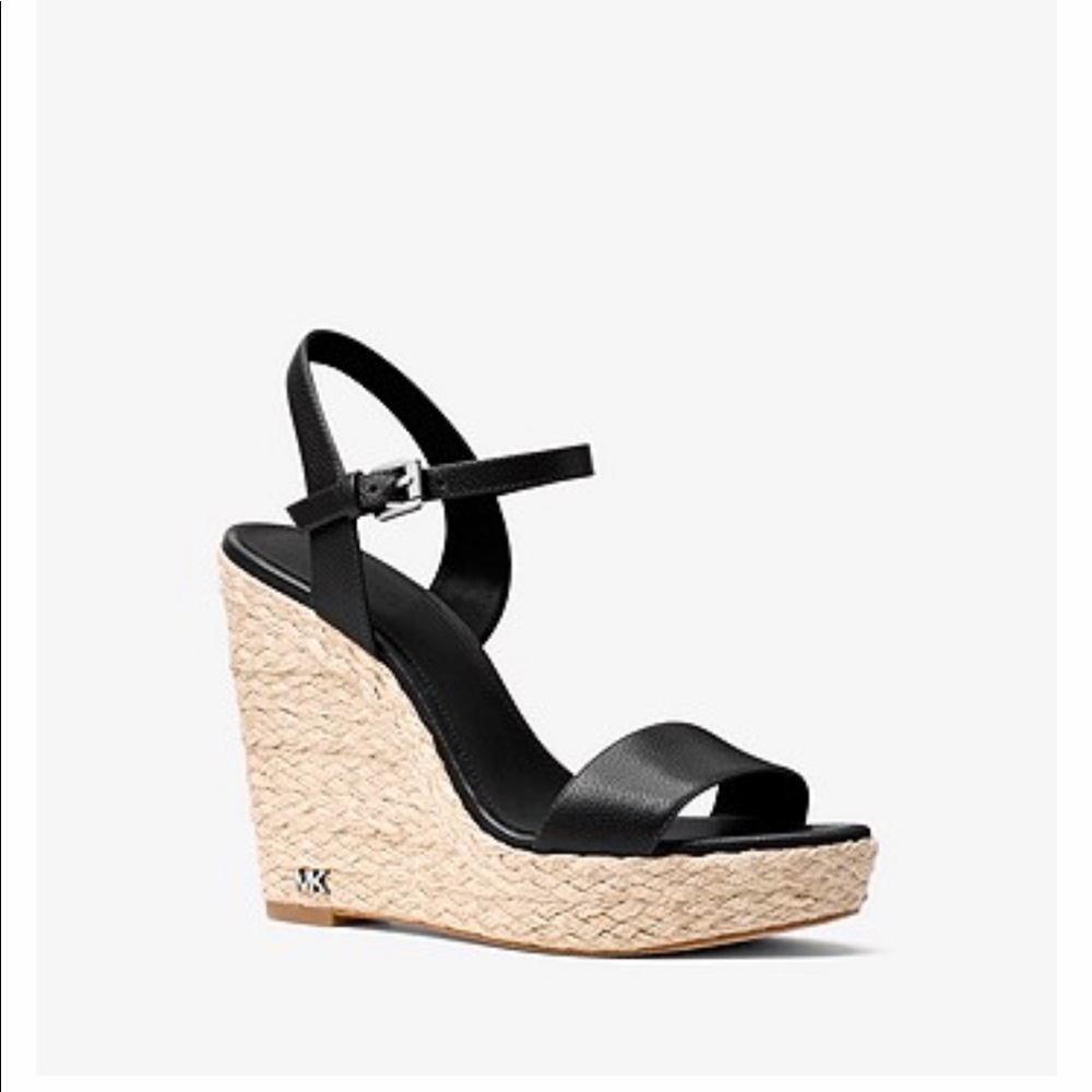 Michael Kors Jill Leather Wedge Size 6